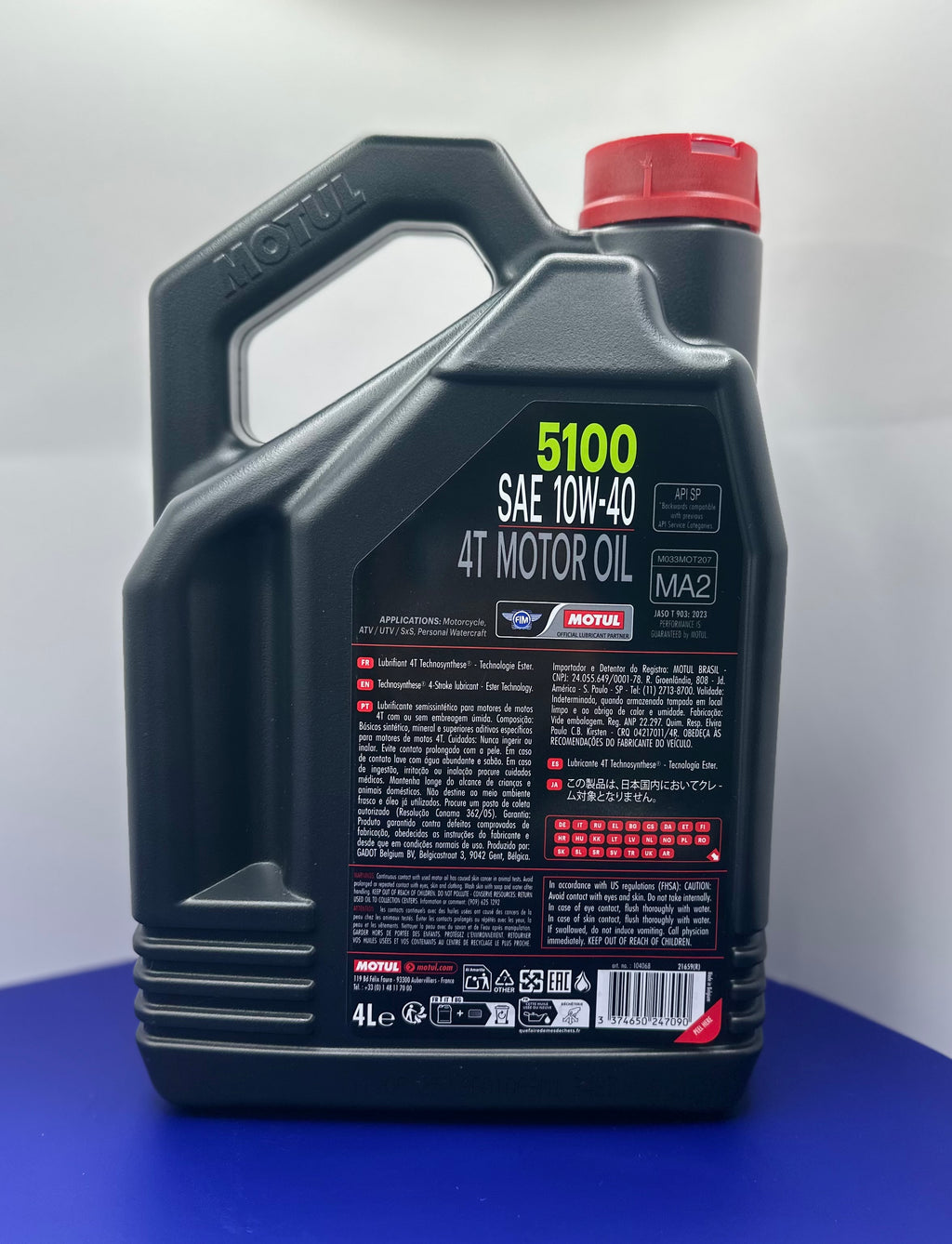 Motul 5100 Semi-Synthetic 4T 10W-40 Engine Oil 4L